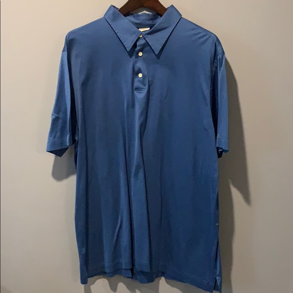 BRIONI Polo Blue Short Sleeve